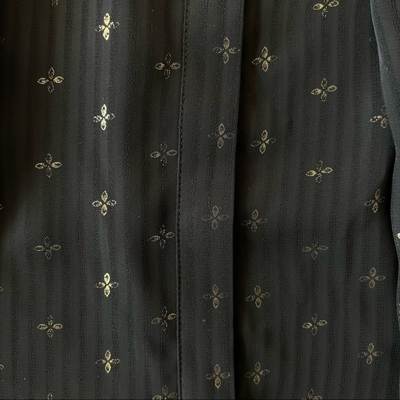 * Black Blouse with Gold Print * - Picture 5 of 11